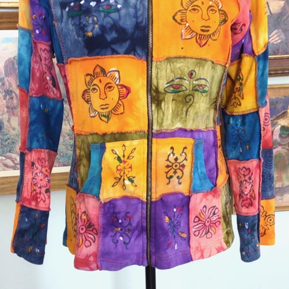 Patchwork Zip Up Riding International - image 5